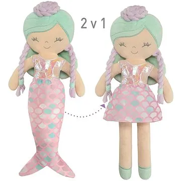 DeCuevas 20041 Plyšová panenka 2v1 OCEAN FANTASY 36 cm s  kolébkou (4897022200411)