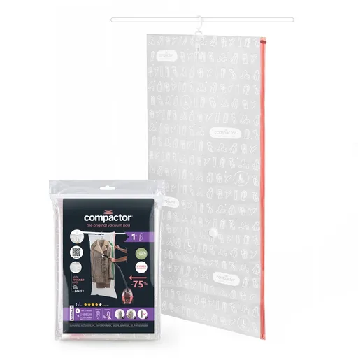 Compactor Vakuový závěsný vak na šaty Compactor Espace L, 70 x 145 cm, 1 ks