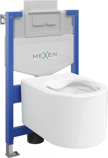 MEXEN/S WC předstěnová instalační sada Fenix XS-U s mísou WC Sofia,  bílá 6853354XX00