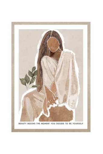 Nástěnná dekorace v rámu 53 x 73 cm