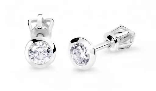 Cutie Jewellery Náušnice z bílého zlata se zirkony Z8003-30-10-X-2