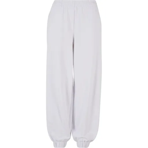 Build Your Brand Dámské široké tepláky - Bílá | 2XL