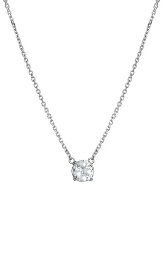 Hot Diamonds Jemný stříbrný náhrdelník s topazem a diamantem Tender DN167