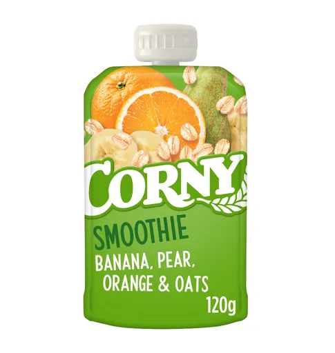Corny Smoothie banán, hruška, pomeranč, ovesné vločky kapsička 120 g