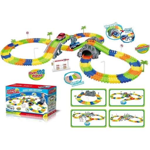 Alltoys Variabilní dráha s tunelem 144 dílů