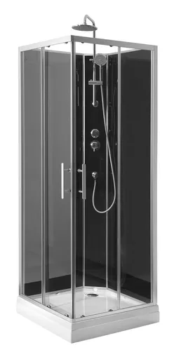 AQUALINE GRANVIK čtvercový sprchový box 800x800x2180, čiré sklo GG80X80