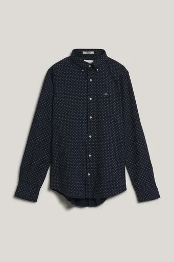 KOŠILE GANT SLIM MICRO PRINT SHIRT EVENING BLUE