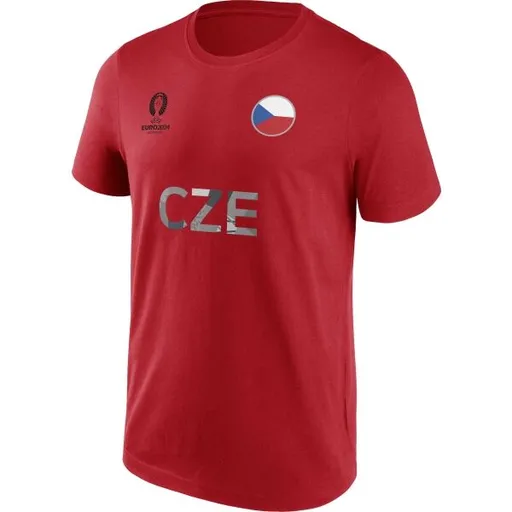 FANATICS UEFA EURO 2024 CZECHIA NATION FLAG Pánské triko, červená, velikost XXL