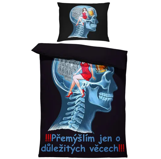 Povlečení Důležité věci – automechanik (Rozměr : 1x140/220 + 1x90/70)