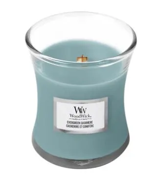 WoodWick Vonná svíčka váza Evergreen Cashmere 85 g