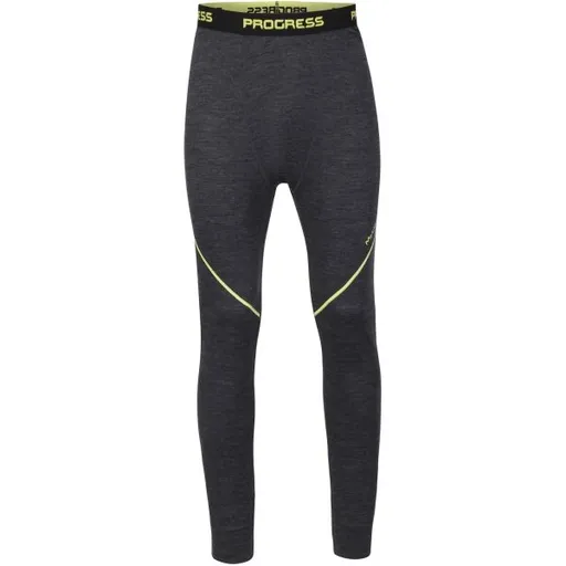 PROGRESS MERINO LT Pánské funkční Merino spodky, černá, velikost XXL