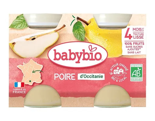 Babybio Hruška 2x130 g