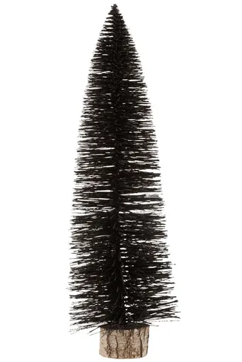 Černý třpytivý stromek Tree black XL - Ø 20*60 cm J-Line by Jolipa