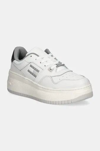 Sneakers boty Tommy Jeans TJW RETRO BASKET FLATFORM METAL