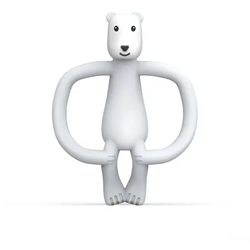 Matchstick Monkey Animal Collection zubní kartáček s kousátkem Polar Bear 1 ks