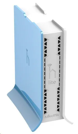 MikroTik hAP Lite (tower), 650MHz CPU, 32MB RAM, 4x LAN, integr. 2.4GHz Wi-Fi, WPS, vč. L4