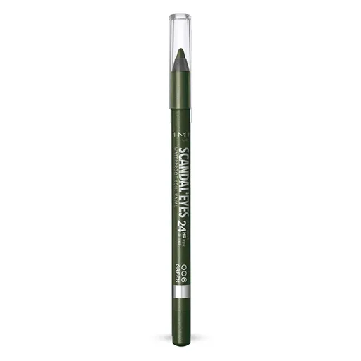 Rimmel Voděodolná kajalová tužka na oči Scandal Eyes 24H (Waterproof Kohl Kajal) 1,3 g 006 Green