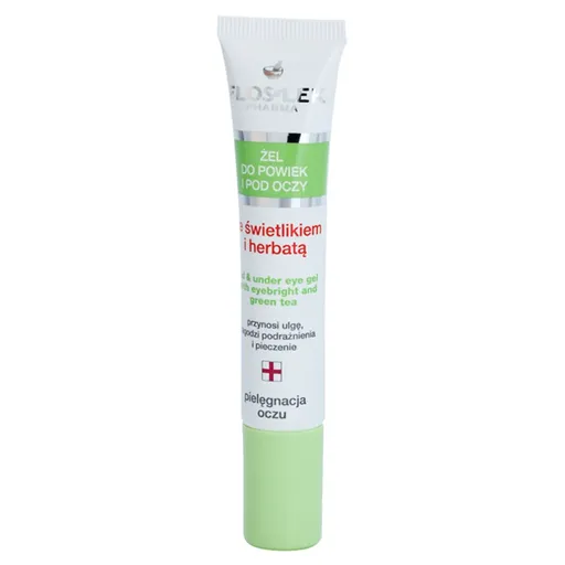 FlosLek Pharma Eye Care gel na oční okolí se světlíkem a zeleným čajem 15 ml