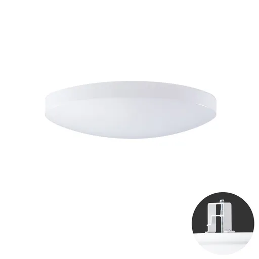 OSMONT SAG68177 SAGITA V1 stropní/nástěnné plastové polovestavné svítidlo bílá IP44 3000 K 14W LED DALI