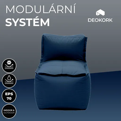 DEOKORK Zahradní textilní středový díl MODULTEX (tmavě modrá)