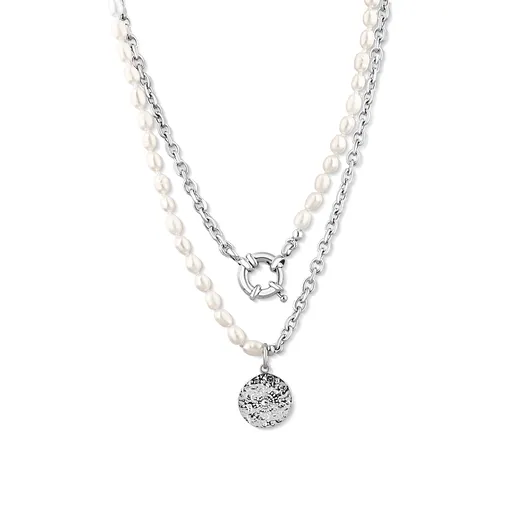 JwL Luxury Pearls Stylový náhrdelník s pravými říčními perlami JL0799