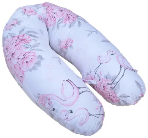 COSING Sleeplease 195 cm - Pivoňky s plameňáky růžová (8595608808698)