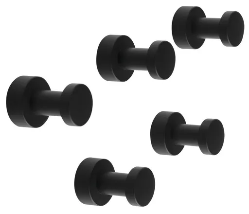 AQUALINE SAMBA háček, balení 5 ks, černá mat SB222