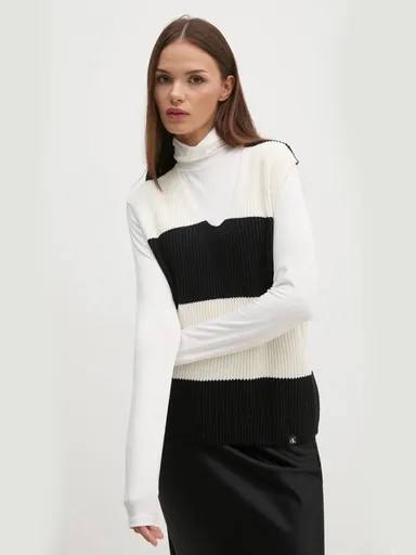 Calvin Klein dámská černobílá vesta J20J224663 XS