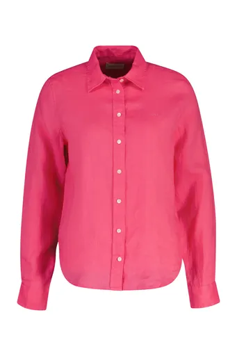 KOŠILE GANT REG LINEN LS SHIRT BRIGHT FUSCHIA
