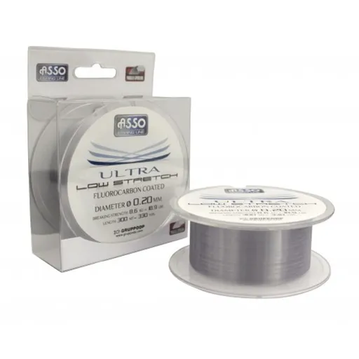 Asso Vlasec Ultra Low Stretch 300m - 0,30 mm,Asso Vlasec Ultra Low Stretch 300m - 0,30 mm