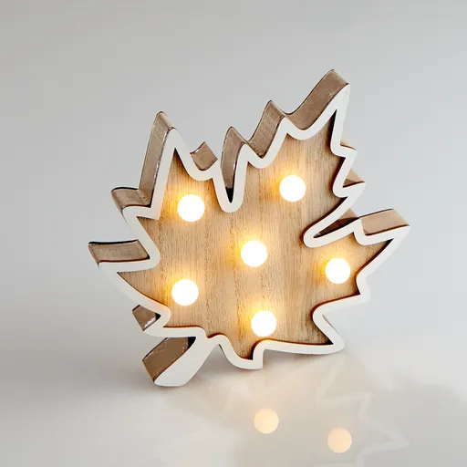 LED javorový list