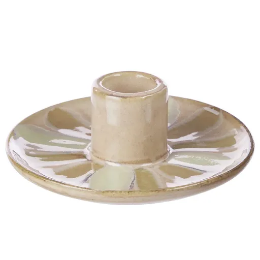 SEVENTIES Svícen na dlouhou svíčku - béžová