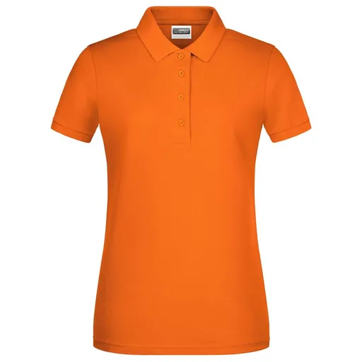 James & Nicholson (Daiber) Dámská polokošile z biobavlny 8009 - Oranžová | XL