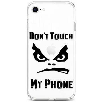 TopQ Kryt iPhone SE 2022 silikon Don´t Touch průhledný 74013 (Sun-74013)