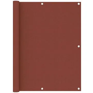 Balkónová zástěna cihlová 120×300 cm oxfordská látka 134980 (134980)