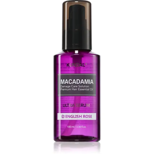 KUNDAL Macadamia Ultra Serum English Rose regenerační olejové sérum pro poškozené vlasy 100 ml