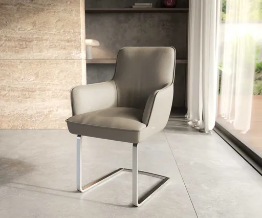 Jídelní židle Heira-Flex s područkami konzolová podnož plochá