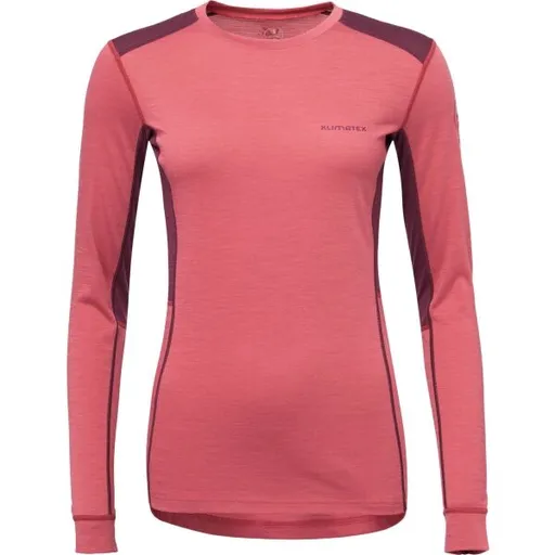 Klimatex VEIFA MERINO Dámské merino blend triko, růžová, velikost XXL