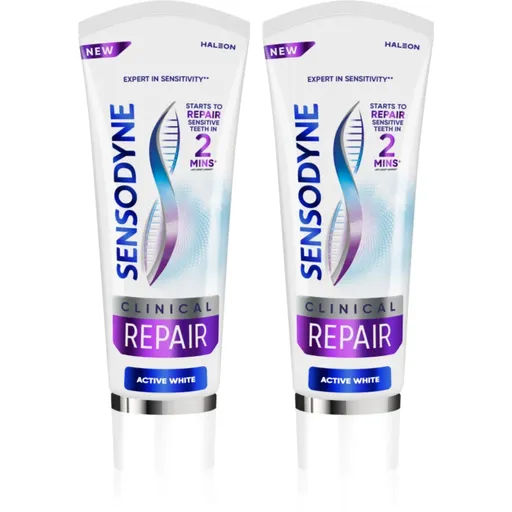Sensodyne Clinical Repair Active White zubní pasta 2x75 ml