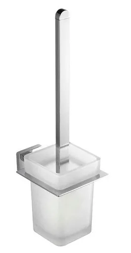 AQUALINE APOLLO WC štětka závěsná, mléčné sklo, chrom 1416-08
