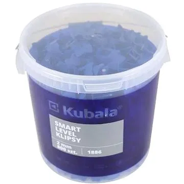 Spony Smart Level, 1 mm, 800 ks + kbelík 20 l, Kubala (KU1885)