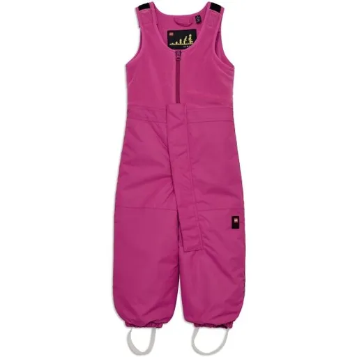 LEGO® kidswear LWPUELO 701 Dětské lyžařské kalhoty, růžová, velikost