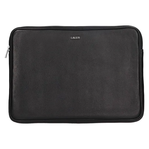 Kožený obal na notebook 15" Lagen Mout - černá