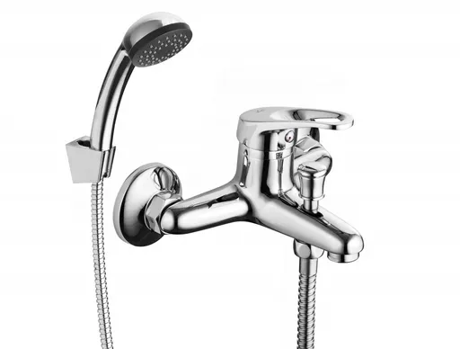 KFA AZURYT nástěnná vanová baterie se sprchovou soupravou, chrom 5514-520-00