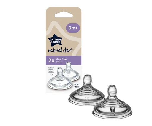 Tommee Tippee Natural Start Anti-Colic Savička na lahev Pomalý průtok 0m+ 2 ks