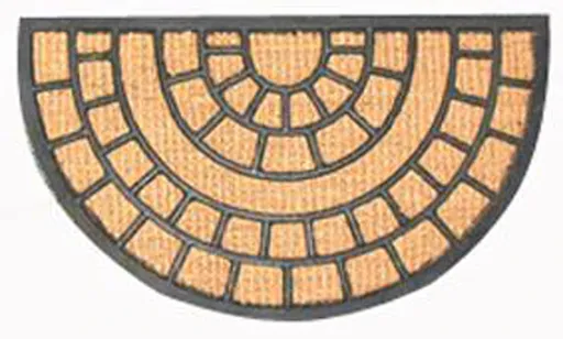 Rohožka půlkruh 40x70cm TORO kokos/guma