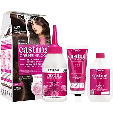 L'ORÉAL CASTING Creme Gloss 323 Hořká čokoláda (3600521367131)