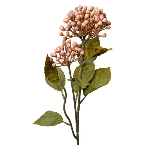 Dekorace světle růžová umělá květina poupata hortenzie - 8*7*53 cm Clayre & Eef