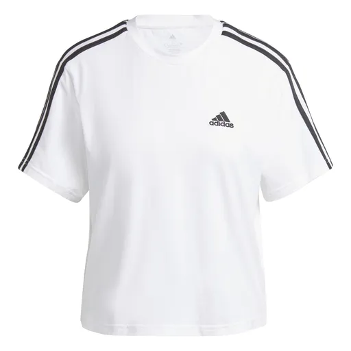 adidas Essentials 3-Stripes Single Jersey Crop Top L