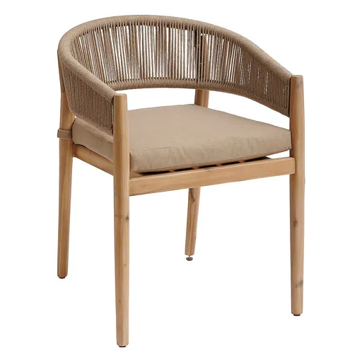 DEOKORK Luxusní jídelní křeslo z akácie NAUTICA (natural)